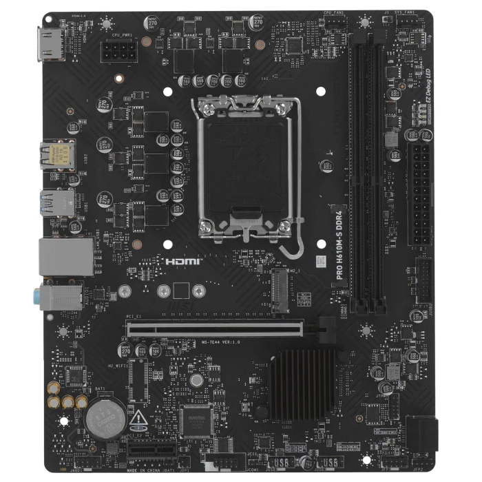 Мат. плата MSI PRO H610M-S DDR4, LGA 1700