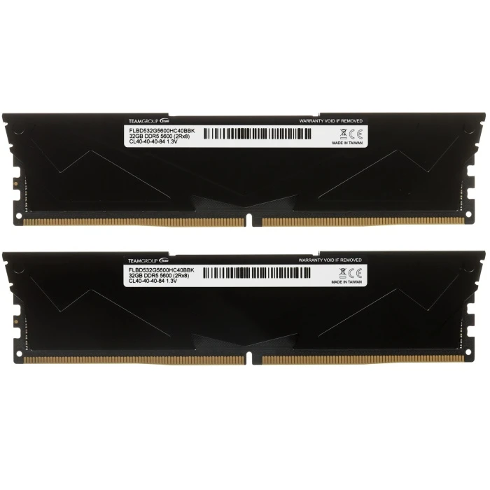 Оперативная память Team Group T-Force Vulcan 64Gb 5600Mhz, KIT 2*32Gb, FLBD564G5600HC40BDC01