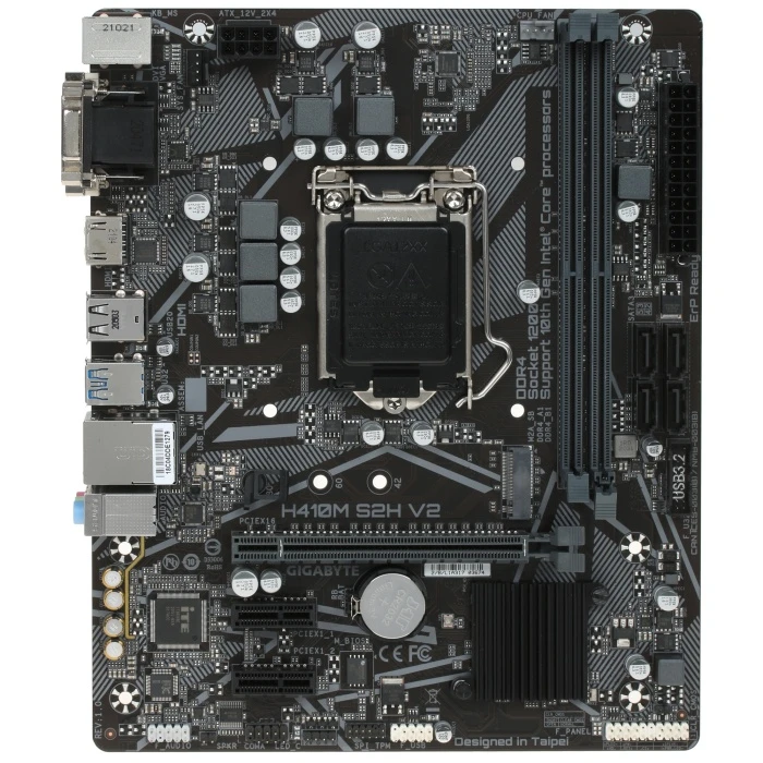 Мат. плата GIGABYTE H410M S2H V2, LGA 1200