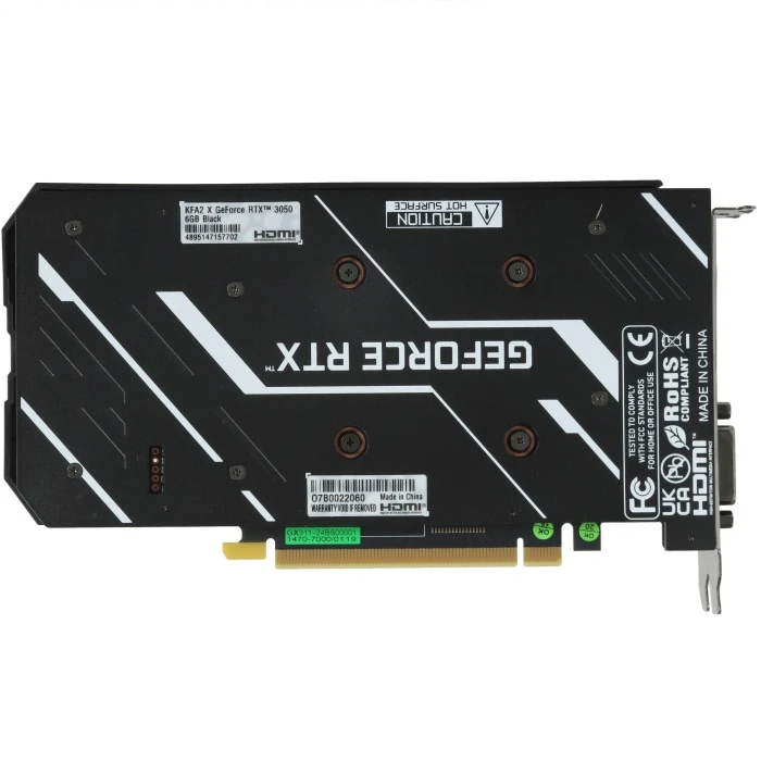 Видеокарта KFA2 GeForce RTX 3050 X Black 6Gb