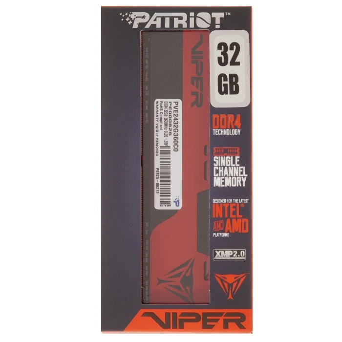 Оперативная память Patriot Viper Elite II 32Gb 3600Mhz, PVE2432G360C0