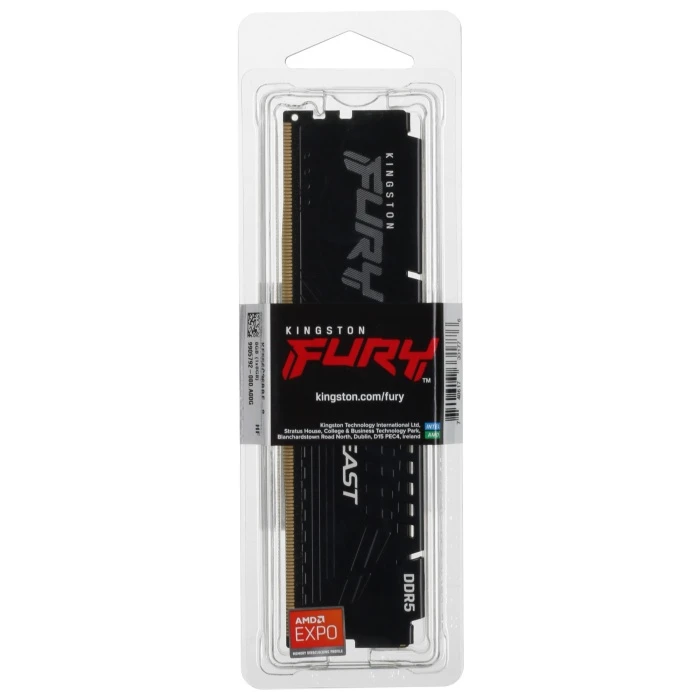 Оперативная память Kingston Fury Beast Black AMD 8Gb 5600Mhz, KF556C36BBE-8