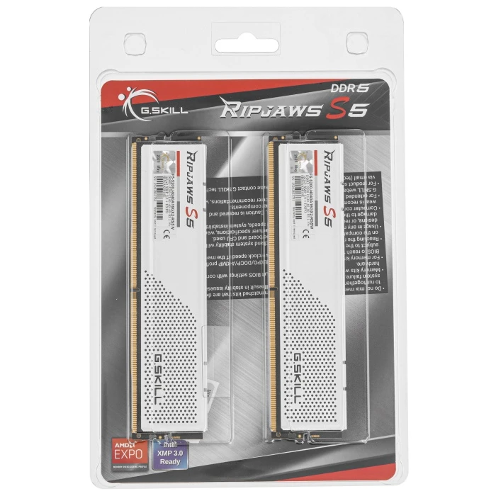 Оперативная память G.Skill Ripjaws S5 32Gb 5200Mhz, KIT 2*16Gb, F5-5200J4040A16GX2-RS5W