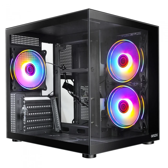 Корпус GiNZZU V150 REV1 черный, Mini-Tower