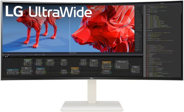 Монитор LG UltraWide 38WR85QC-W, 37.5", белый
