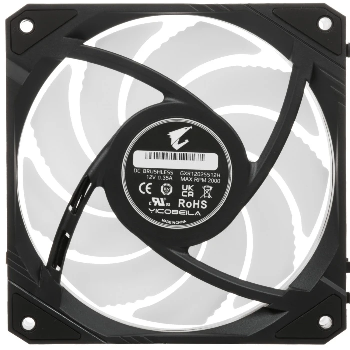 Вентилятор GIGABYTE AORUS EZ CHAIN FAN 120 черный, GP-ECFAN1203
