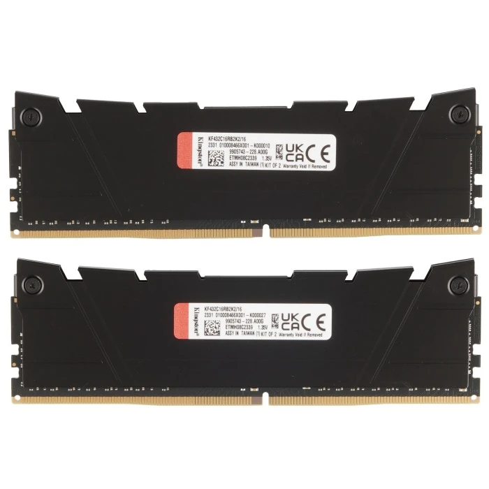 Оперативная память Kingston FURY Renegade 16Gb 3200Mhz, KIT 2*8Gb, KF432C16RB2K2/16