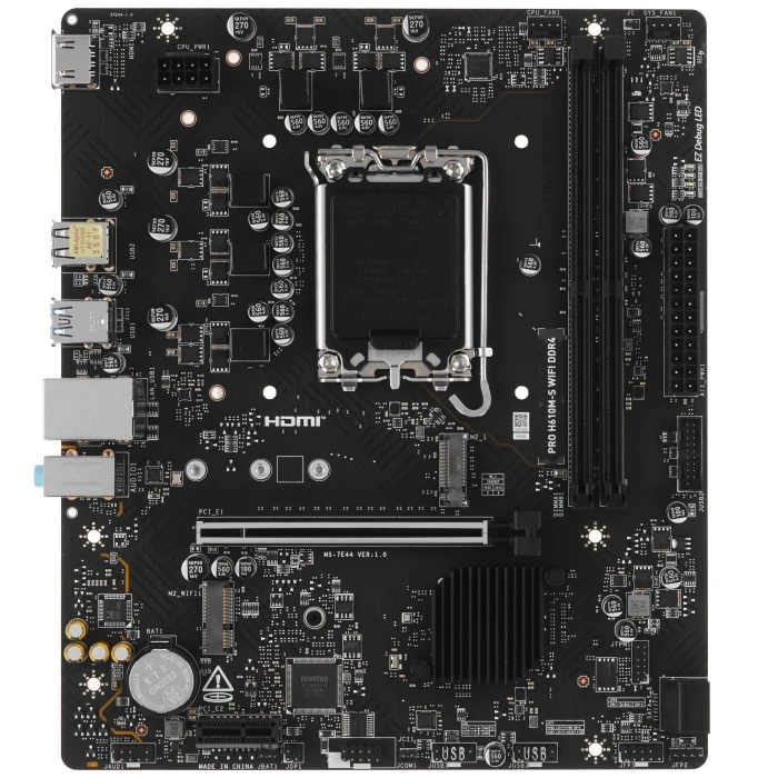 Мат. плата MSI PRO H610M-S WIFI DDR4, LGA 1700