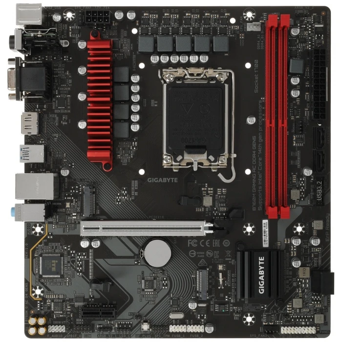 Мат. плата GIGABYTE B760M GAMING AC DDR4 GEN5, LGA 1700
