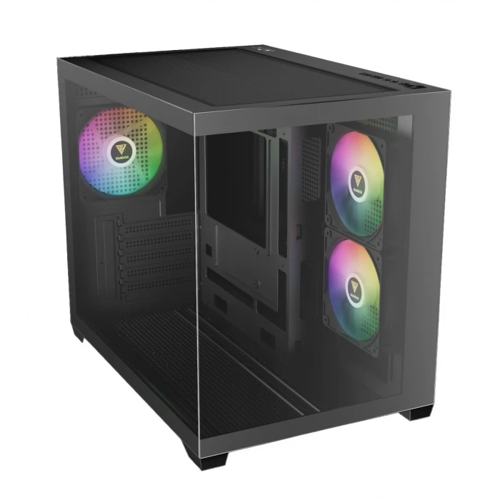 Корпус GAMDIAS AURA GC101M черный, Mini-Tower