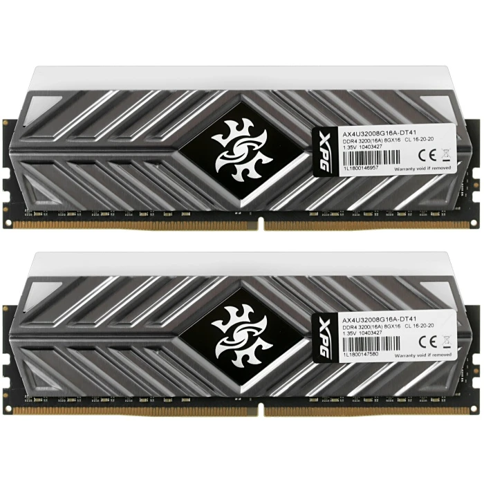 Оперативная память ADATA XPG SPECTRIX D41 RGB 16Gb 3200Mhz, KIT 2*8Gb, AX4U32008G16A-DT41