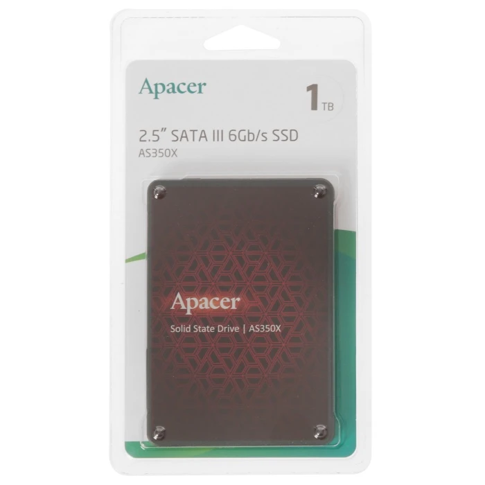 SSD накопитель Apacer AS350X 1Tb 2.5" SATA, AP1TBAS350XR-1