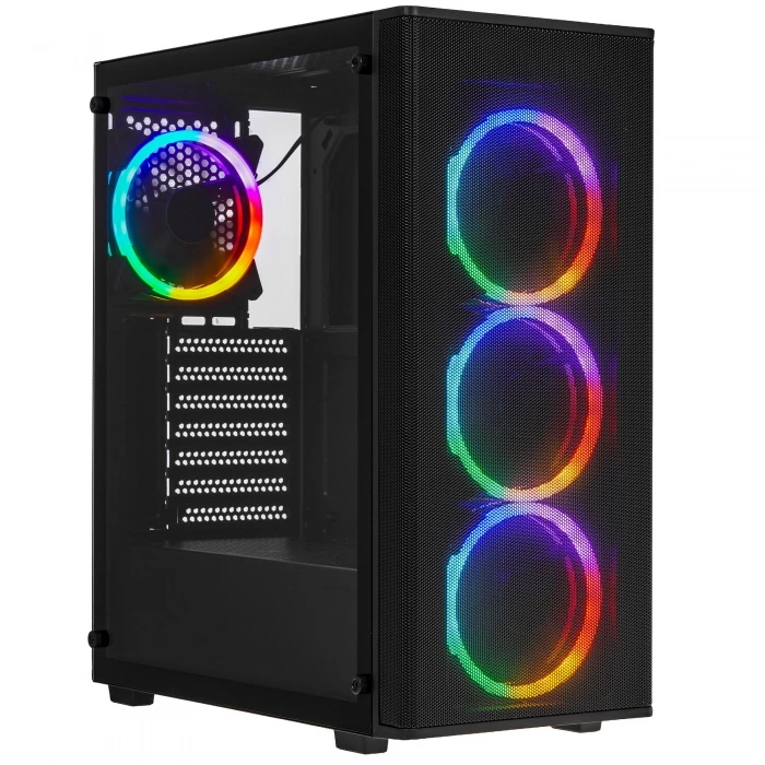 Корпус XASTRA A300 4FRGB черный, Mid-Tower