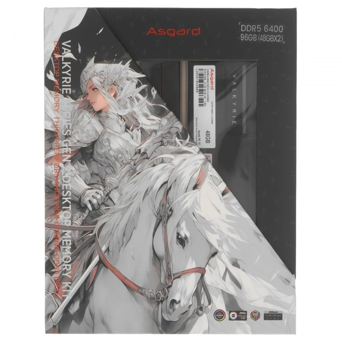 Оперативная память Asgard Valkyrie RGB 96Gb 6400Mhz, KIT 2*48Gb, VAM5UH64C32DG-CVARBM