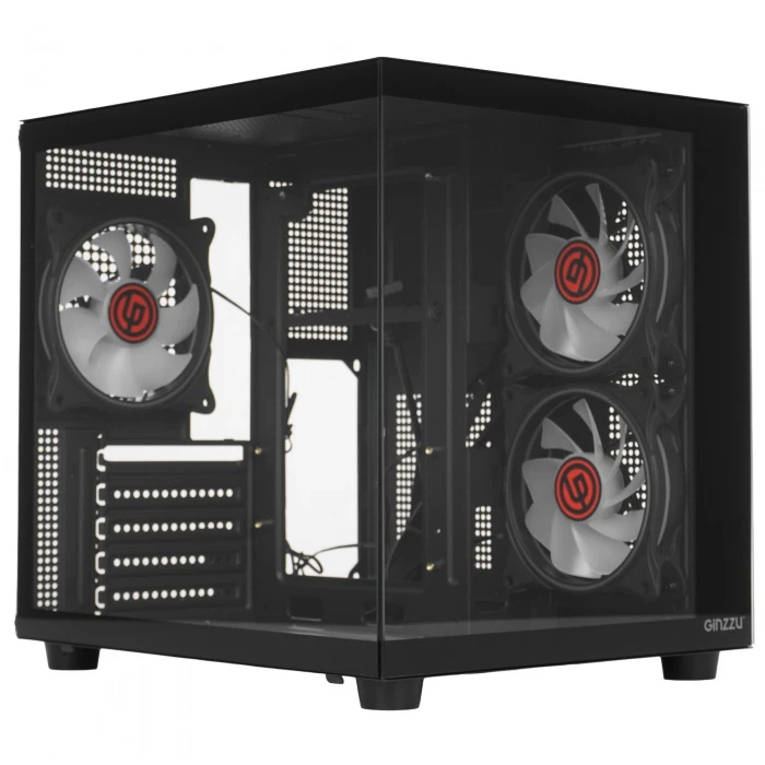 Корпус GiNZZU V150 REV1 черный, Mini-Tower