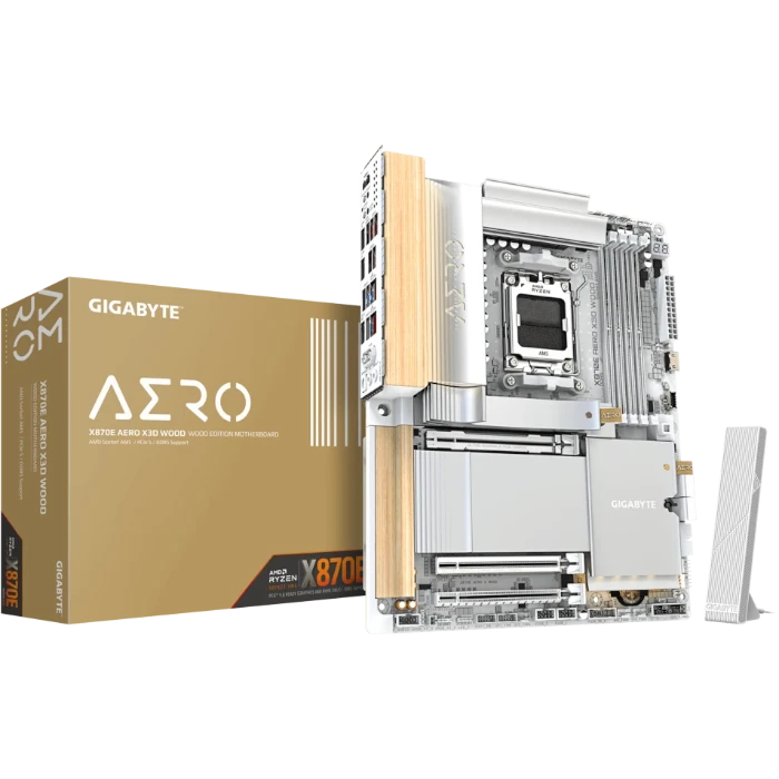 Мат. плата GIGABYTE X870E AERO X3D WOOD, AM5
