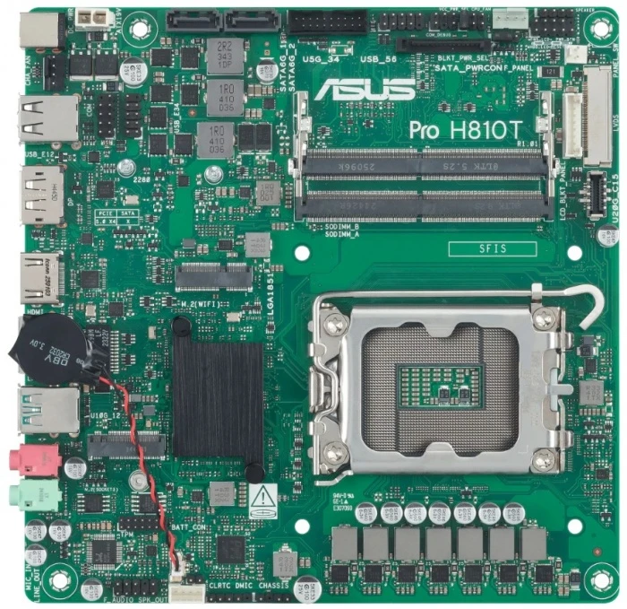 Мат. плата ASUS Pro H810T-CSM, LGA 1851