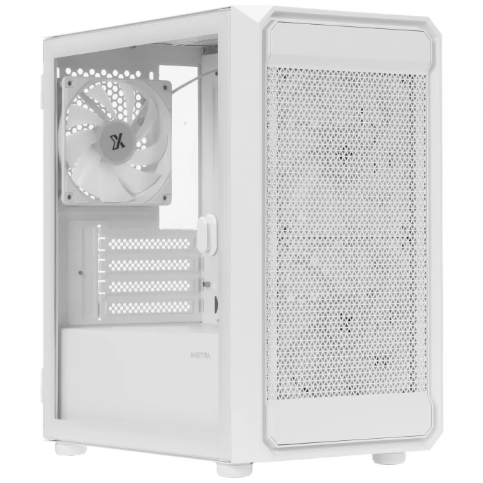 Корпус XASTRA A303M 3FRGB белый, Mini-Tower