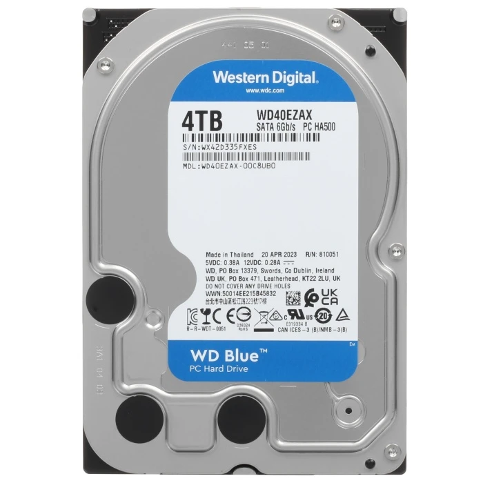 HDD диск WD Blue 4Tb 3.5", WD40EZAX