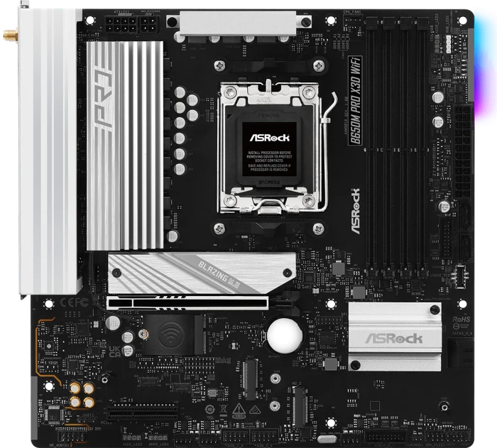 Мат. плата ASRock B650M Pro X3D WiFi, AM5