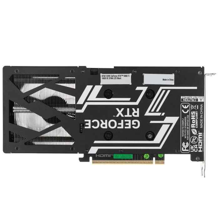 Видеокарта KFA2 GeForce RTX 5060 Ti CORE OC 2FAN LED Black 16Gb