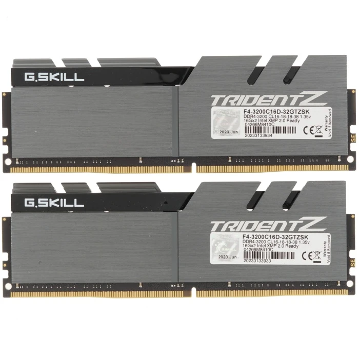 Оперативная память G.Skill Trident Z 32Gb 3200Mhz, KIT 2*16Gb, F4-3200C16D-32GTZSK