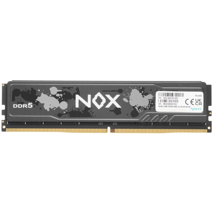 Оперативная память Apacer NOX 16Gb 5600Mhz, AH5U16G56C522MBAA-1