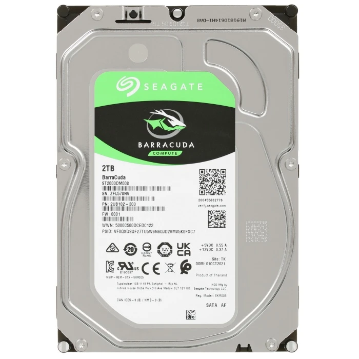 HDD диск Seagate BarraCuda 2Tb 3.5", ST2000DM008