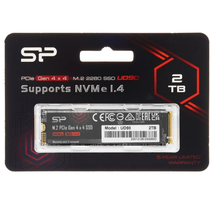 SSD накопитель Silicon Power UD90 2Tb M.2 NVMe, SP02KGBP44UD9005