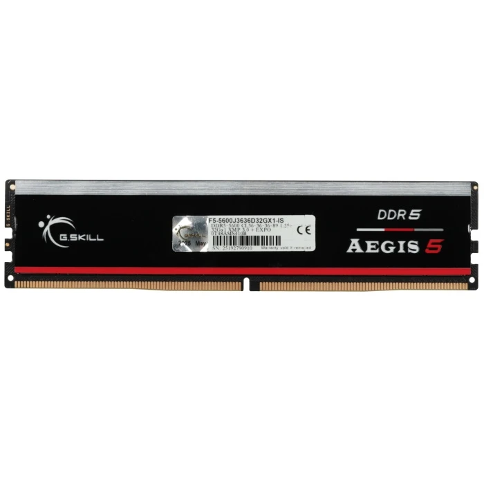 Оперативная память G.Skill Aegis 5 32Gb 5600Mhz, F5-5600J3636D32GX1-IS