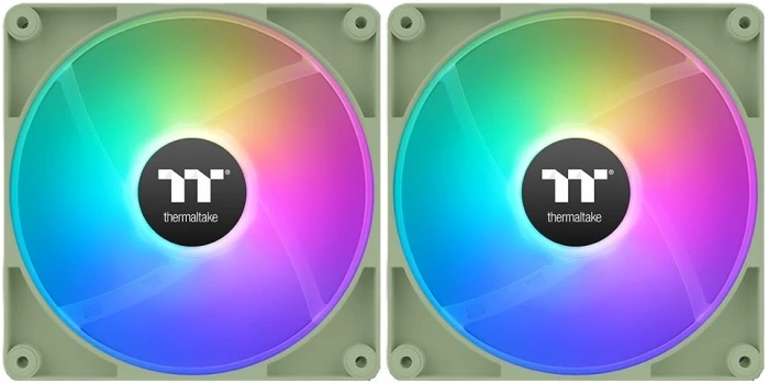 Комплект вентиляторов Thermaltake CT120 ARGB Hydrangea Blue зеленый, CL-F202-PL12MG-A