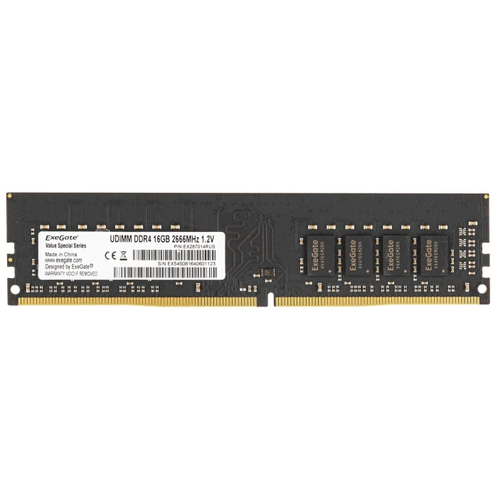 Оперативная память ExeGate Value Special 16Gb 2666Mhz, EX287014RUS
