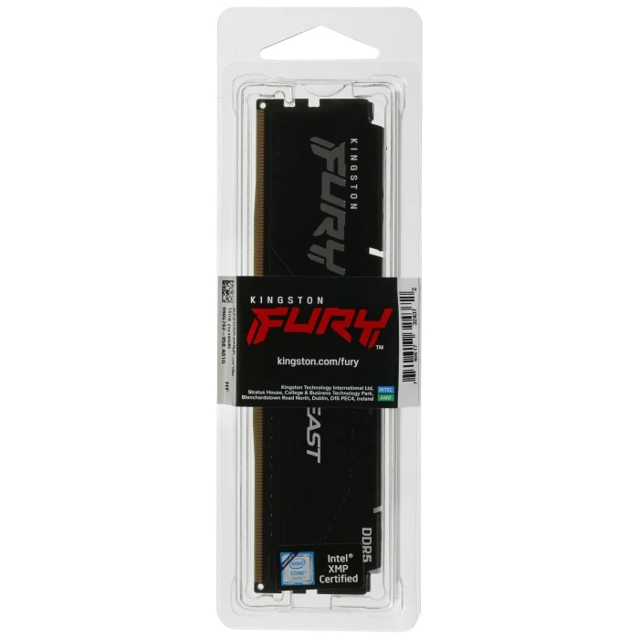 Оперативная память Kingston FURY Beast Black 16Gb 5200Mhz, KF552C40BB-16