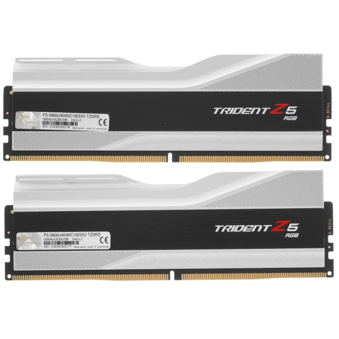 Оперативная память G.Skill Trident Z5 RGB 32Gb 5600Mhz, KIT 2*16Gb, F5-5600J4040C16GX2-TZ5RS