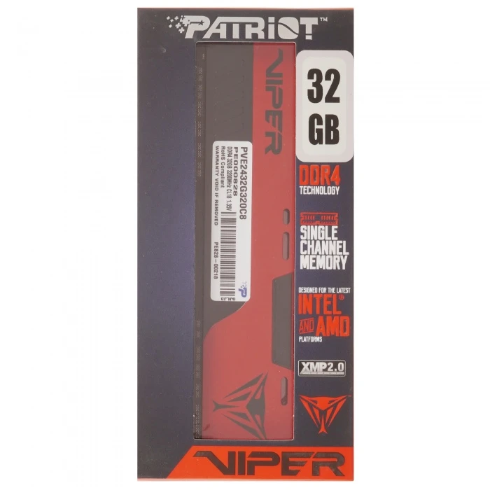 Оперативная память Patriot Viper Elite II 32Gb 3200Mhz, PVE2432G320C8
