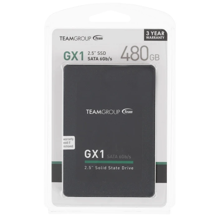 SSD накопитель TEAMGROUP GX1 480Gb 2.5" SATA, T253X1480G0C101