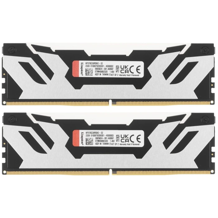 Оперативная память Kingston FURY Renegade Silver 32Gb 7600Mhz, KIT 2*16Gb, KF576C38RSK2-32