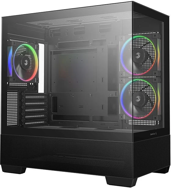 Корпус Deepcool CG380U 3F черный, Mid-Tower