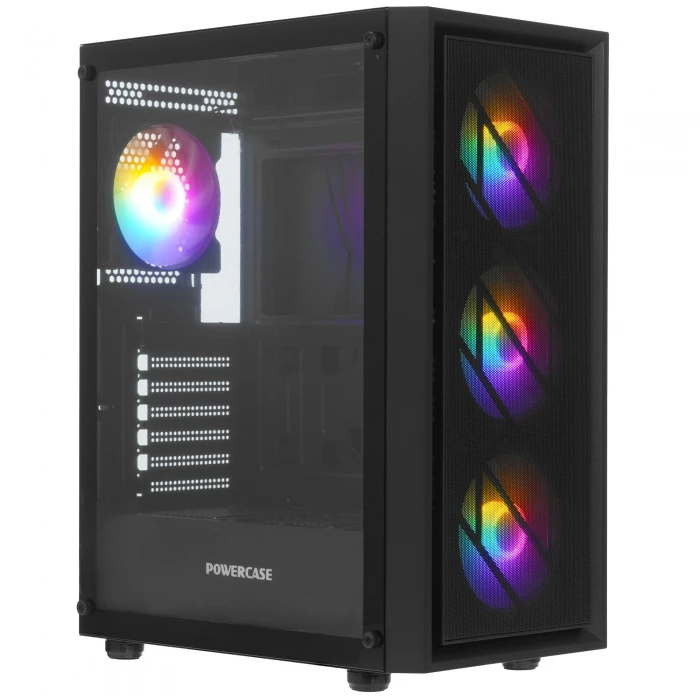 Корпус PowerCase Mistral EA16 черный, Mid-Tower