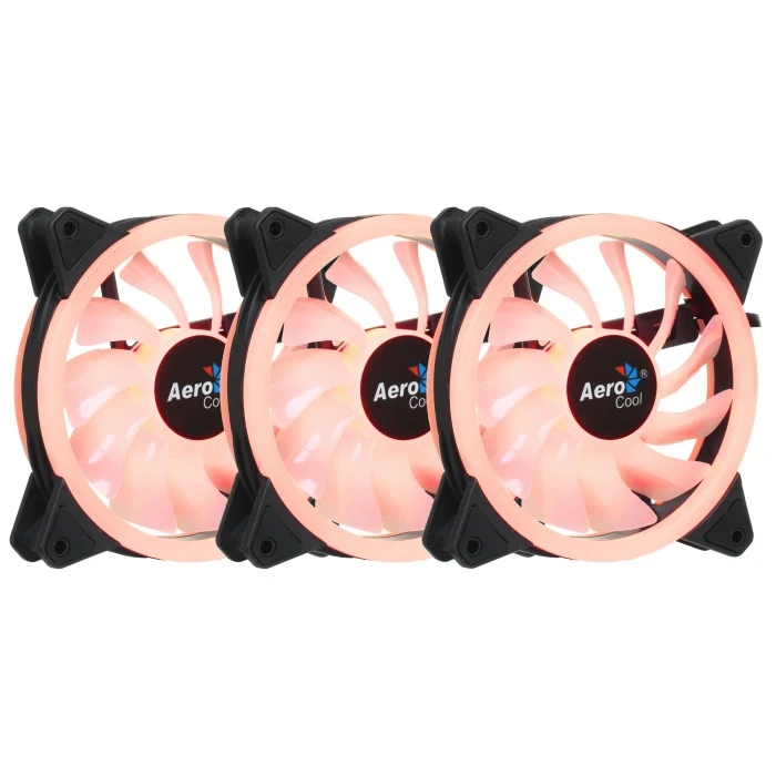 Комплект вентиляторов Aerocool Duo 12 PRO черный