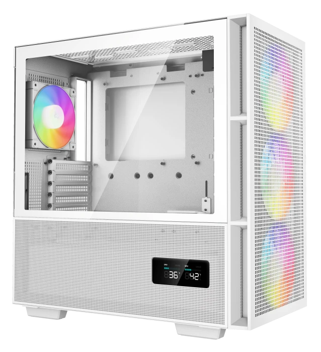 Корпус DEEPCOOL CH560 DIGITAL белый, Mid-Tower