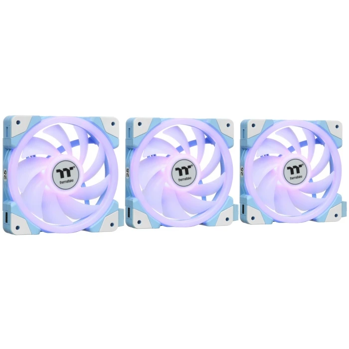 Комплект вентиляторов Thermaltake SWAFAN EX12 ARGB Sync PC Cooling Fan Hydrangea Blue TT Premium Edition голубой, CL-F183-PL12BU-A