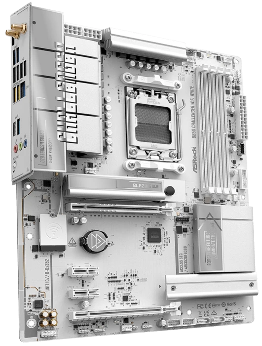 Мат. плата ASRock B850 Challenger WiFi White, AM5