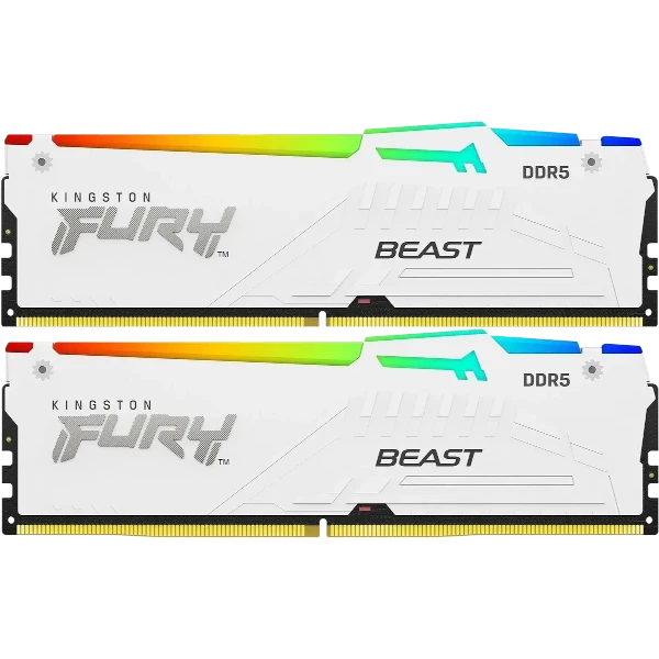 Kingston FURY Beast White RGB 32GB DDR5 6000MHz