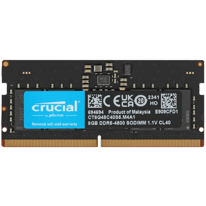 Оперативная память Crucial 8Gb 4800Mhz, CT8G48C40S5