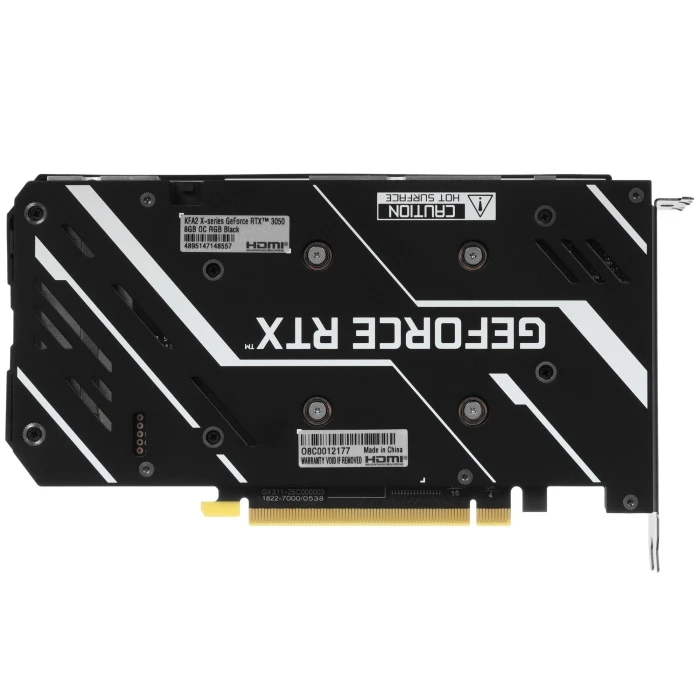 Видеокарта KFA2 GeForce RTX 3050 X Black OC RGB 8Gb