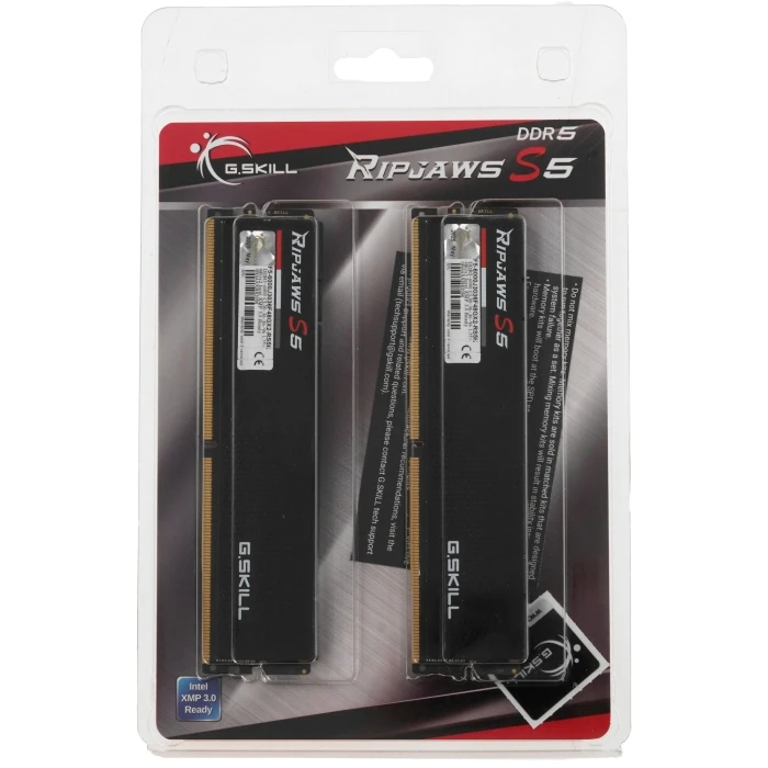 Оперативная память G.Skill Ripjaws S5 96Gb 6000Mhz, KIT 2*48Gb, F5-6000J3036F48GX2-RS5K