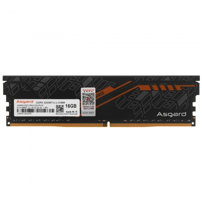 Оперативная память Asgard Jinlunjia 16Gb 3200Mhz, VAM4UX32C18AG-SGUPON