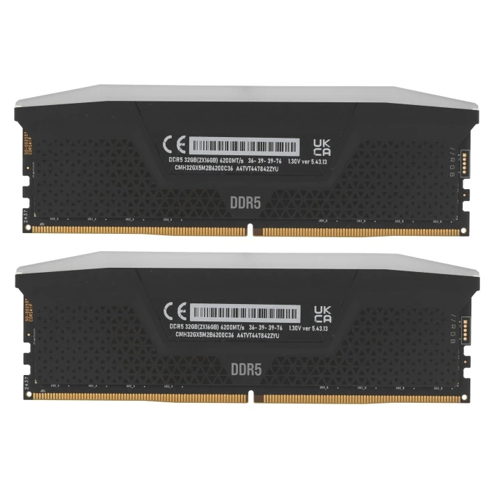 Оперативная память Corsair Vengeance RGB 32Gb 6200Mhz, KIT 2*16Gb, CMH32GX5M2B6200C36