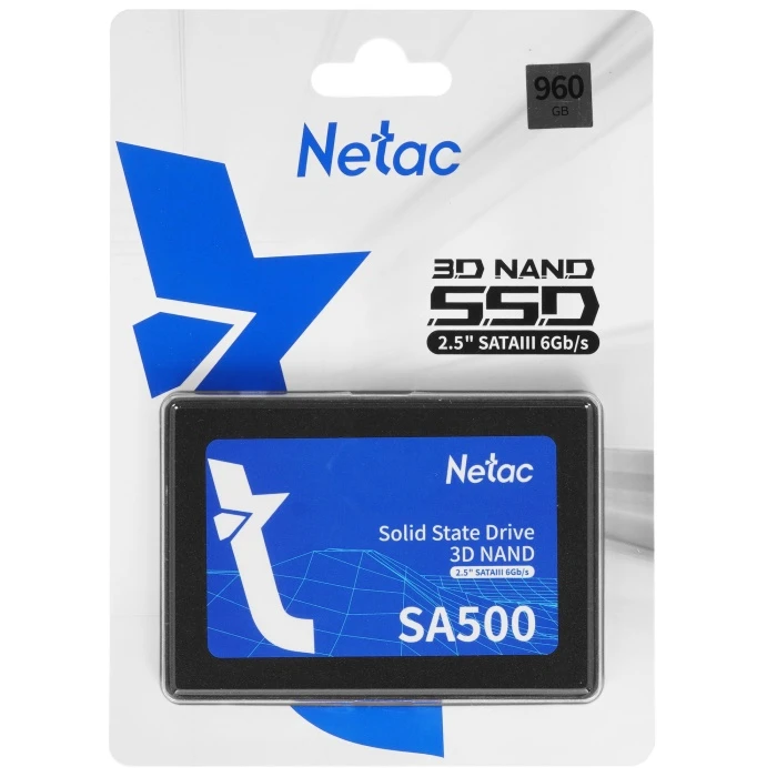 SSD накопитель Netac SA500 960Gb 2.5" SATA, NT01SA500-960-S3X